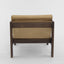 Ava Armchair Taupe & Dark Walnut