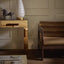 Ava Armchair Taupe & Dark Walnut