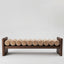 Ava Bench Seat Taupe & Dark Walnut