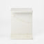 Iza I Beam Marble Side Table White
