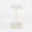 Iza I Beam Marble Side Table White