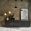 Rock Sideboard Unit Low Black