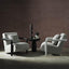 Argo Armchair Ecru with black frame Outdoor