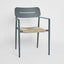 Casper Dining chair with Arms Black & Natural Weave Outdoor