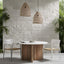 Casper Dining chair with Arms Black & Natural Weave Outdoor