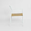 Casper Dining chair with Arms White & Natural Weave Outdoor