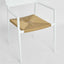Casper Dining chair with Arms White & Natural Weave Outdoor