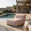 Lola Chaise Terracotta Stripe