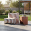 Lola Sofa Chair Section Terracotta Stripe