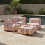 Lola Sofa Corner Section Terracotta Stripe
