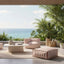 Lola Sofa Corner Section Terracotta Stripe
