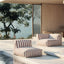 Lola Sofa Corner Section Terracotta Stripe