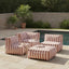 Lola Ottoman Terracotta Stripe
