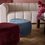 Pebble Small Ottoman Ruby
