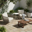 Trigg Outdoor Large Side Table Ivory