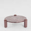 Nobo Coffee Table Large Matt Red Vein Marble/High Gloss