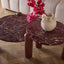 Nobo Coffee Table Large Matt Red Vein Marble/High Gloss