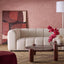 Nobo Coffee Table Large Matt Red Vein Marble/High Gloss