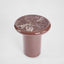 Nobo Side Table Matt Red Vein Marble/High Gloss