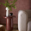 Nobo Side Table Matt Red Vein Marble/High Gloss