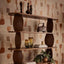 Pebble Shelf Dark Walnut