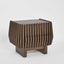 Bow 2 Drawer Bedside Dark Walnut