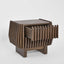 Bow 2 Drawer Bedside Dark Walnut