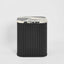 Noir Marble & Black Oak Side Table