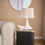 Noir Marble & Black Oak Side Table