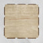 Porto Travertine & Walnut Side Table