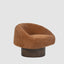 Finn Swivel Armchair Sienna Brown