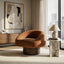 Finn Swivel Armchair Sienna Brown