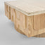 Solara Coffee Table Travertine & Oak