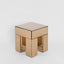 Vitreous Mirror Bedside 1 Drawer Copper