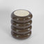 Sable Side Table Matt Brown Vein Marble/High Gloss