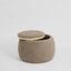 Cove Side Table/Storage Ottoman Oak/Brown