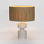 Marni Lamp Small White with Raffia Shade