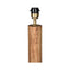 Flask Wood Floor Lamp Base Saddle
