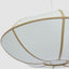Saucer Pendant Large White/Natural with Electrical cord & fitting