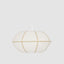 Saucer Pendant Small White/Natural with Electrical cord & fitting