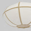 Saucer Pendant Small White/Natural with Electrical cord & fitting