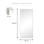 Elle XL 180cm Rectangle Mirror White