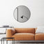Linda 90cm Round Wall Mirror Black