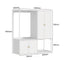 White Wardrobe and Sideboard Cabinet Set with Open Storage – Modern Home Organisation