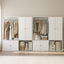 White 2-Piece White Modular Wardrobe Set with Hanging Rails