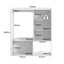 White 2-Piece White Modular Wardrobe Set with Hanging Rails