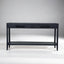 French Contemporary Console Table Black Oak