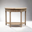 Bobbin Curved Console Whitewash Oak 100cm