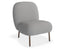 Moulon Lounge Chair - Cloud Grey - Brushed Matt Bronze Legs