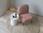 Moulon Lounge Chair - Blush Pink - Brushed Matt Bronze Legs